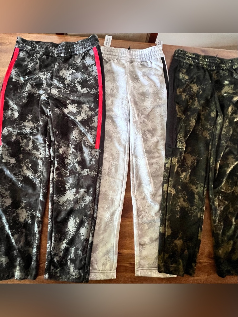 Lot of 3 NWT Old Navy Boys Techie Fleece Go-Dry Sweatpants Size L (10)